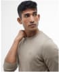 Men's Barbour Pima Cotton Crew Neck Sweater - Green Slate