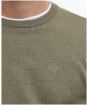 Men's Barbour Pima Cotton Crew Neck Sweater - Vintage Khaki