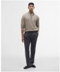 Men’s Barbour Cotton Half Zip Sweater - Green Slate
