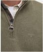 Men’s Barbour Cotton Half Zip Sweater - Vintage Khaki