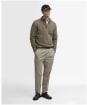 Men’s Barbour Cotton Half Zip Sweater - Vintage Khaki