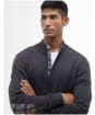 Men’s Barbour Avoch Half Zip Sweater - CHARCOAL MARL 2