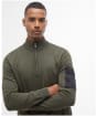 Men's Barbour International Blades Cotton Half Zip Jumper - Uniform Green