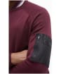 Men's Barbour International Blades Cotton Crew Neck Jumper - Bordeaux
