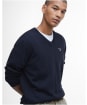 Merino V-Neck - Navy