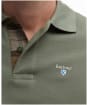 Men's Barbour Tartan Pique Polo Shirt - Green Slate