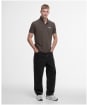 Men's Barbour International Evan Tipped Polo Shirt - Major Brown
