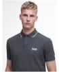 Men's Barbour International Evan Tipped Polo Shirt - Asphalt