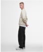Men's Barbour International Formula Oversized Crew Sweatshirt - Asphalt Marl