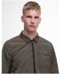 Men's Barbour International Inline Overshirt - Major Brown