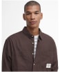 Men's Barbour Angelo Relaxed Twill Shirt - Bitter Chocolate
