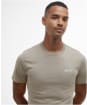 Men's Barbour International Small Logo Tee - Concrete