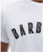 Men's Barbour Ancroft Tartan Cotton T-Shirt - WHITE/CEDARWOOD