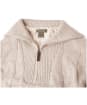 Women's Ariat Alamere Windproof Wool 1/2 Zip Sweater - Oatmeal Heather