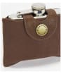 Men’s Barbour 4oz Hinged Hipflask - Brown