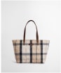 Women’s Barbour Wetherham Quilted Tartan Tote Bag - Safari Tartan