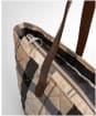Women’s Barbour Wetherham Quilted Tartan Tote Bag - Safari Tartan