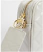 Women's Barbour International Quilted Sloane Crossbody Bag - Gloss Silver Birch