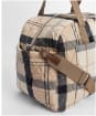 Women's Barbour Wetherham Quilted Overnight Holdall Bag - Safari Tartan