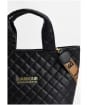 Women's Barbour International Battersea Quilted Mini Tote Bag - Black