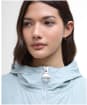 Women's Barbour International Estella Parka Casual Jacket - Light Steel Blue