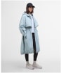 Women's Barbour International Estella Parka Casual Jacket - Light Steel Blue