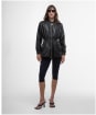 Women's Barbour International Riley Faux Leather Casual Jacket - Black