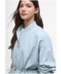Women's Barbour International Nova Casual Jacket - Light Steel Blue