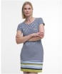 Women's Barbour Harewood Stripe Dress - Breeze Blue Stripe
