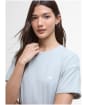 Women's Barbour International Whitson Midi Dress - Light Steel Blue