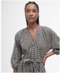 Women's Barbour Suri Midi Dress - Dark Navy / Light Sand / Military Brown