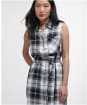 Women's Barbour Agnes Midi Dress - Monochrome Tartan 