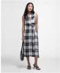 Women's Barbour Agnes Midi Dress - Monochrome Tartan 