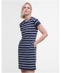 Women's Barbour Otterburn Stripe Dress - Navy