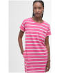 Women's Barbour Otterburn Stripe Dress - ROSE PINK/WHITE
