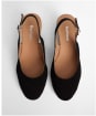 Women's Barbour Hazel Espadrille Wedge Sandal - Black Suede