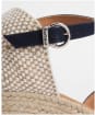 Women's Barbour Elder Espadrille Wedge Sandal - Navy Suede