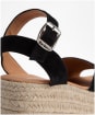 Women's Barbour Aspen Espadrille Wedge Sandal - Black Suede