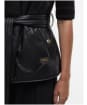 Women's Barbour International Rosa Faux Leather Quilted Gilet - Black