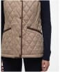 Women's Barbour Keeper Wear Quilted Gilet - Military Brown