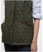 Women's Barbour Keeper Wear Quilted Gilet - Olive / Ancient Tartan