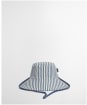Women's Barbour Fleur Reversible Bucket Hat - Chambray / Stripe