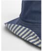 Women's Barbour Fleur Reversible Bucket Hat - Chambray / Stripe