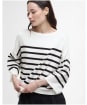 Women's Barbour Renfew Knitted Jumper - CLOUD/BLACK STRI