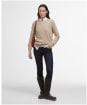 Women's Barbour Lavender Knitted Crew Neck Jumper - Putty