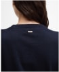 Women's Barbour Lavender Knitted Crew Neck Jumper - Navy