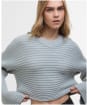 Women's Barbour International Zola Knitted Jumper - Light Steel Blue