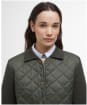 Women's Barbour Hollies Knitted Cardigan - Olive