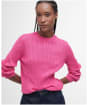 Women's Barbour Hartland Crew Knitted Jumper - Rose Pink