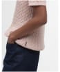 Women's Barbour Hartland Knitted Polo Jumper - Primrose Pink